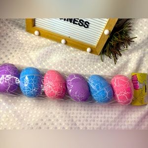 NWT Easter Vintage 6 Crackel Eggs